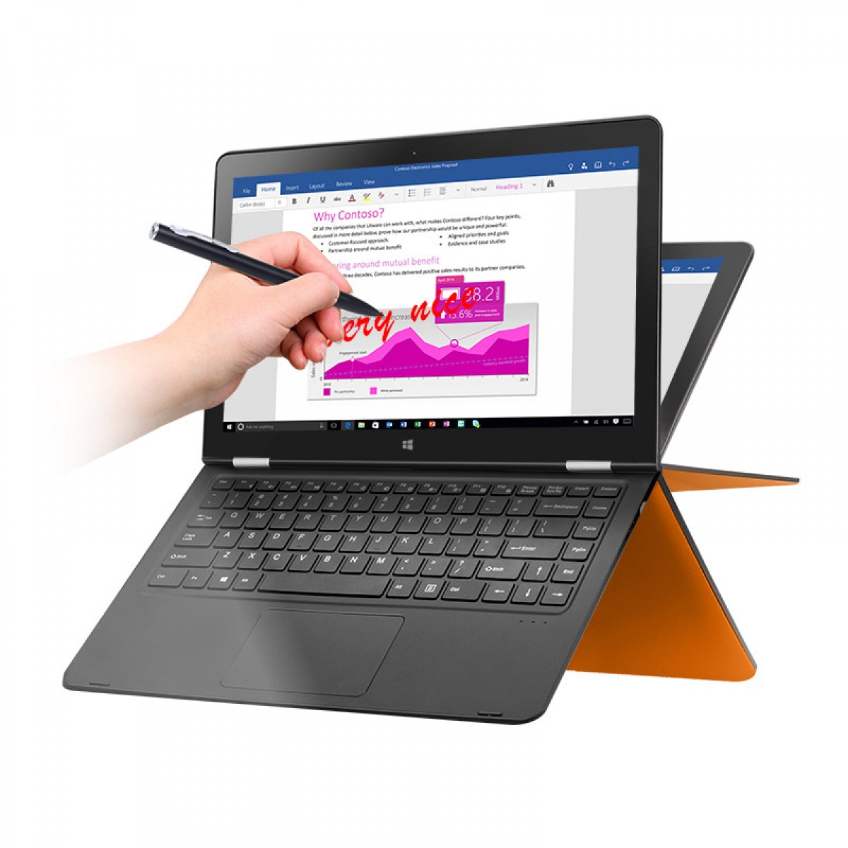 Voyo vbook V3 Pentium 13.3-inch ultra thin solid state win10 tablet two in one notebook