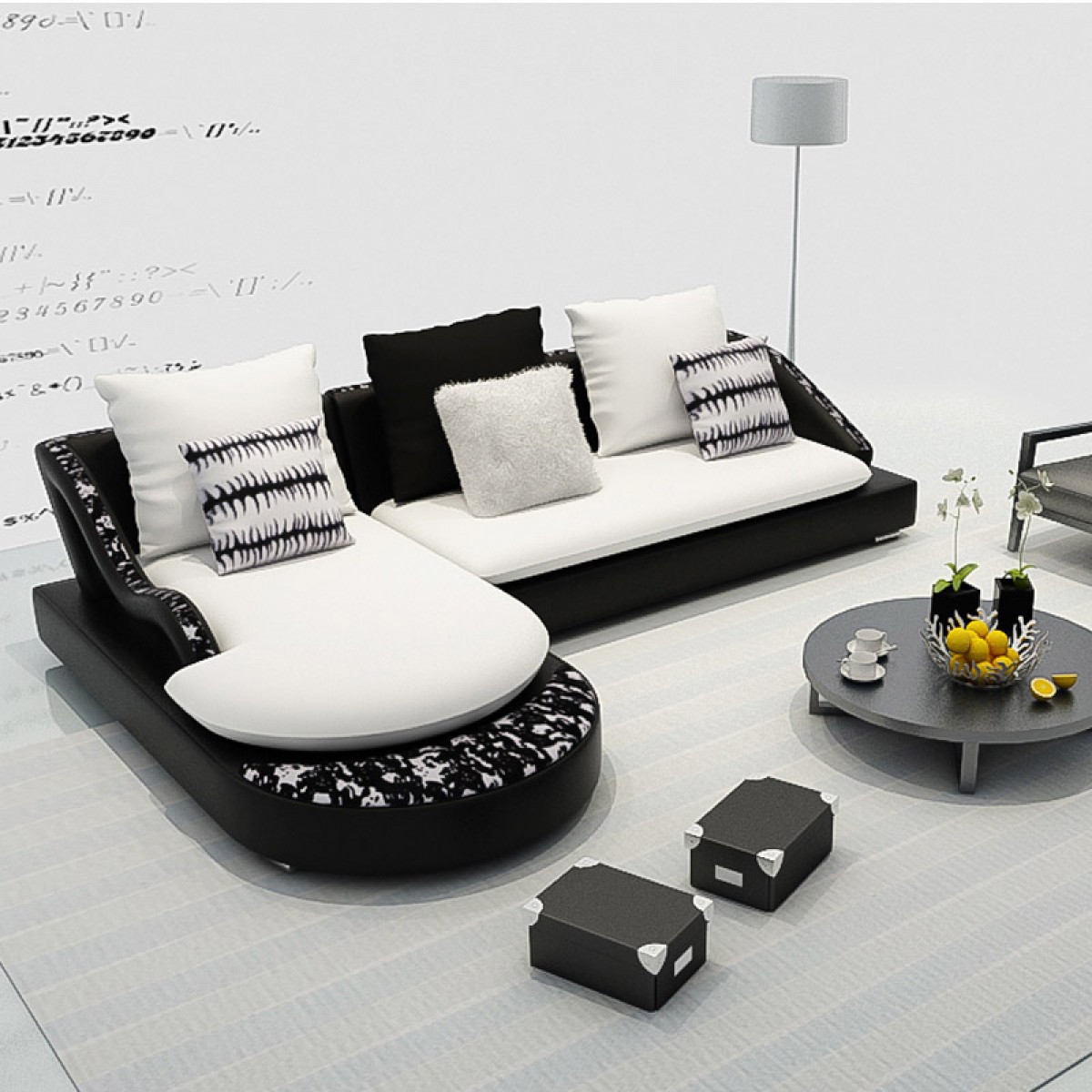 AIMEL personality Nordic sofa combination small family simple modern fabric sofa