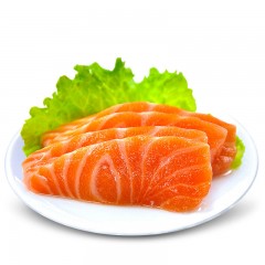Three meals Imported Frozen Salmon spine mid fresh salmon net meat ready-to-eat raw fish fillets seafood day kill clean 