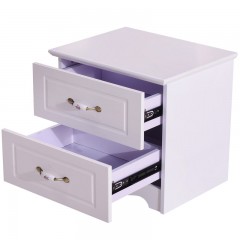 Simple European paint bedside cabinet simple modern pure white IKEA bedside cabinet bucket cabinet