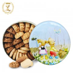 Hong Kong specialty Jenny smart Bear Cookie 640g four flavor cream 4mix gift box with imported Zero food