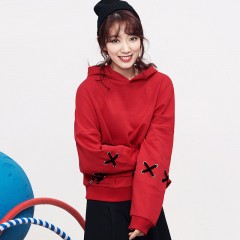 Handu clothing house spring South Korea ulzzang hooded women's Pullover