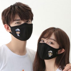 Korean version cotton cute winter personality dust-proof couple masks keep warm breathable black fashion style Spring 15