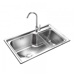 JOMOO Kitchen sink set Dual slot 304 stainless steel dishwasher basin Thicker basin Integrated sink Official genuine pre