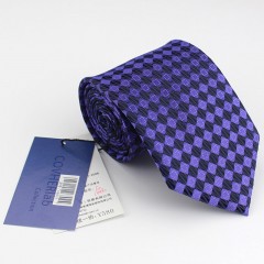 COVHERlab Male Professional Fashion Business Tie Purple Square Luxury Tie Male Korean Gift Tie Luxury Brand Business Nec