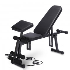 T1 Multifunctional fitness equipment Household supine board abdomen retractor Dumbbell stool Supine board Folding fitnes