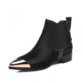 New high-heeled, thick-heeled, high-quality full-head leather, high-quality women's shoes, autumn and winter 2020