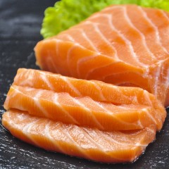 Three meals Imported Frozen Salmon spine mid fresh salmon net meat ready-to-eat raw fish fillets seafood day kill clean 